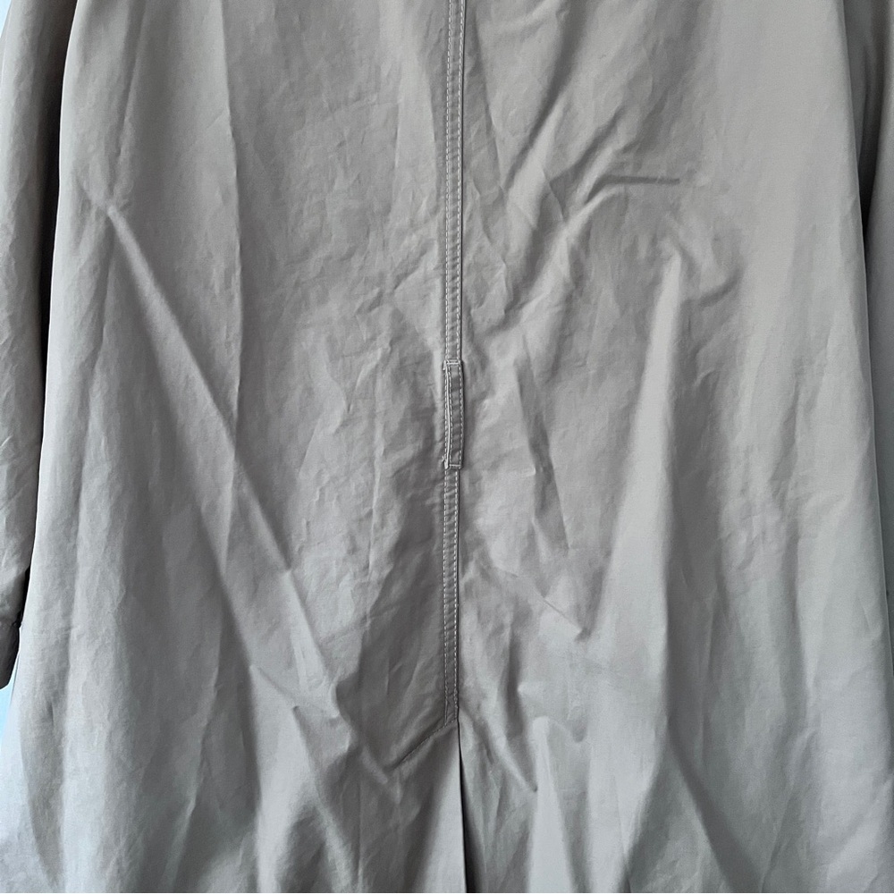 GAP Minimalist Y2K Normcore Classic Beige Trench Coat Women’s Size XL - Picture 13 of 14
